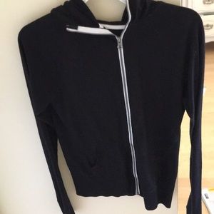 Black zip up hoodie